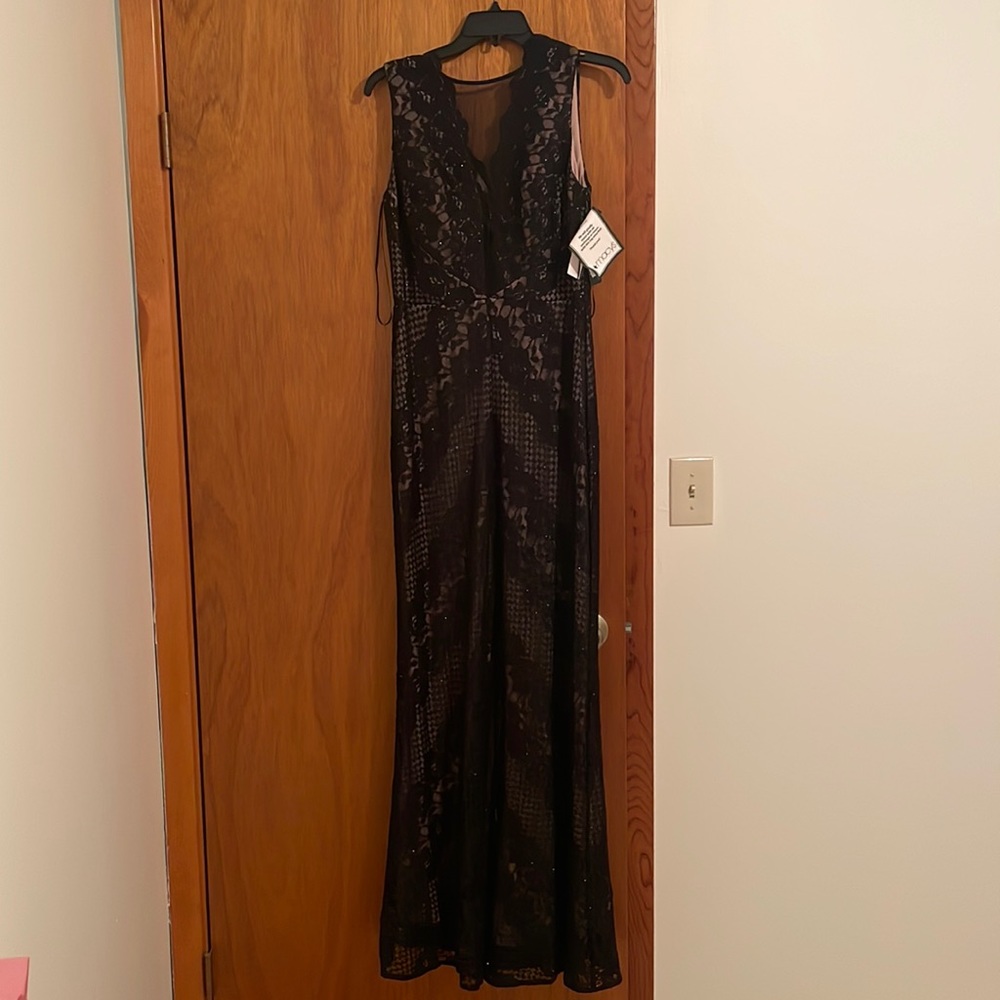 Black cocktail gown